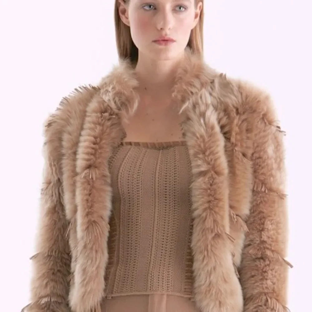 Ralph Lauren ‘15 Collection Tan Italian Lamb Shearling & Suede Fringe Jacket - Picture 7 of 16